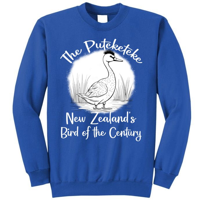 New ZealandS Bird Of The Century The Puteketeke Birder Tall Sweatshirt