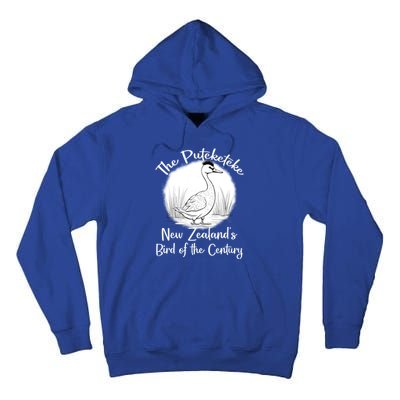 New ZealandS Bird Of The Century The Puteketeke Birder Tall Hoodie