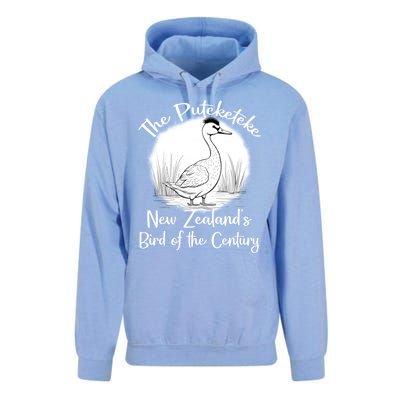 New ZealandS Bird Of The Century The Puteketeke Birder Unisex Surf Hoodie