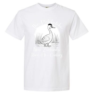 New ZealandS Bird Of The Century The Puteketeke Birder Garment-Dyed Heavyweight T-Shirt