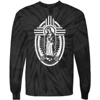 Nm Zia Blessed Virgin Mary Our Lady Of Guadalupe La Virgen Tie-Dye Long Sleeve Shirt