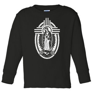 Nm Zia Blessed Virgin Mary Our Lady Of Guadalupe La Virgen Toddler Long Sleeve Shirt