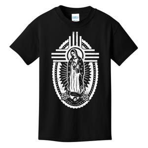 Nm Zia Blessed Virgin Mary Our Lady Of Guadalupe La Virgen Kids T-Shirt