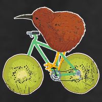 New Zealand Bicycle For Kiwi Fruit Lovers Cool Comfort Performance Bucket Hat