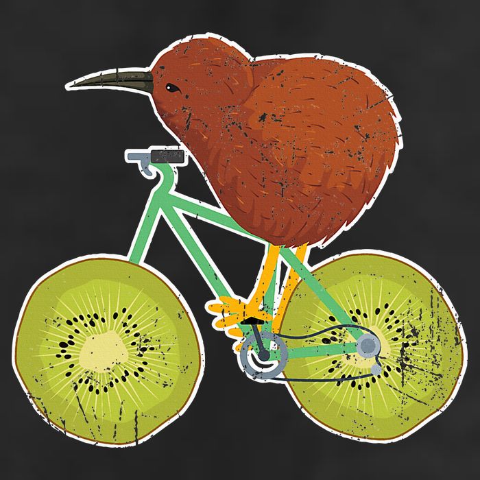 New Zealand Bicycle For Kiwi Fruit Lovers Cool Comfort Performance Bucket Hat