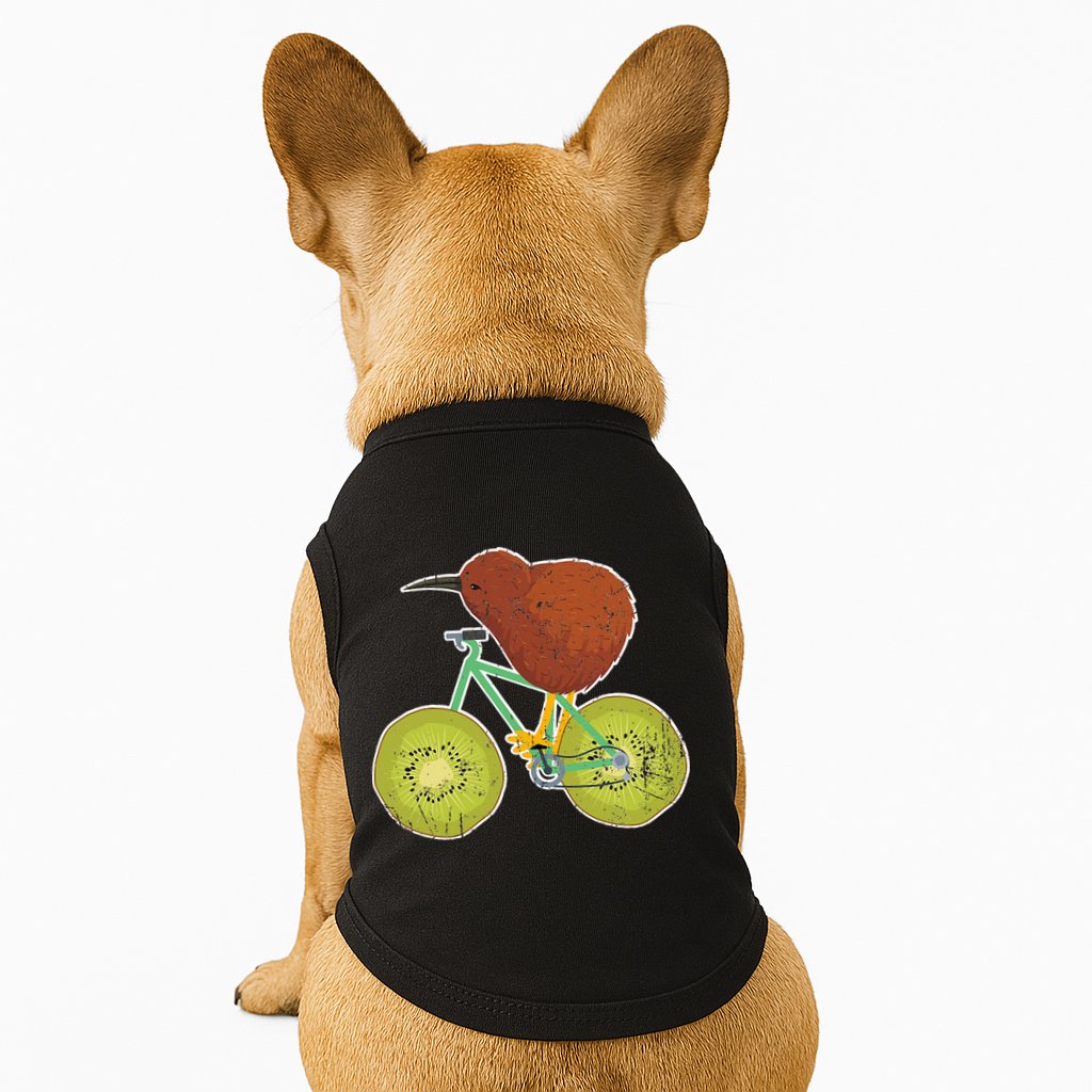 New Zealand Bicycle For Kiwi Fruit Lovers Doggie Tank
