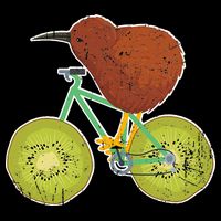 New Zealand Bicycle For Kiwi Fruit Lovers City Backpack