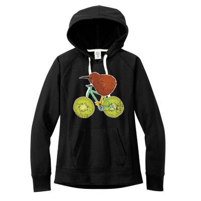 New Zealand Bicycle For Kiwi Fruit Lovers Women's Fleece Hoodie