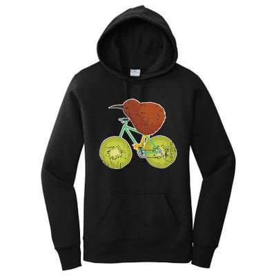 New Zealand Bicycle For Kiwi Fruit Lovers Women's Pullover Hoodie