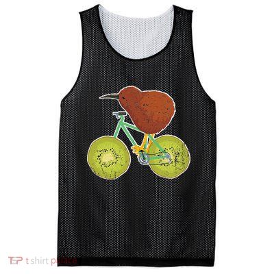 New Zealand Bicycle For Kiwi Fruit Lovers Mesh Reversible Basketball Jersey Tank