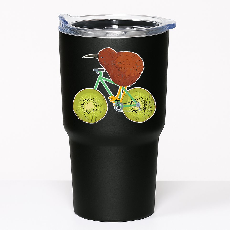 New Zealand Bicycle For Kiwi Fruit Lovers Tumbler