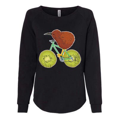 New Zealand Bicycle For Kiwi Fruit Lovers Womens California Wash Sweatshirt