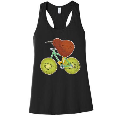 New Zealand Bicycle For Kiwi Fruit Lovers Women's Racerback Tank