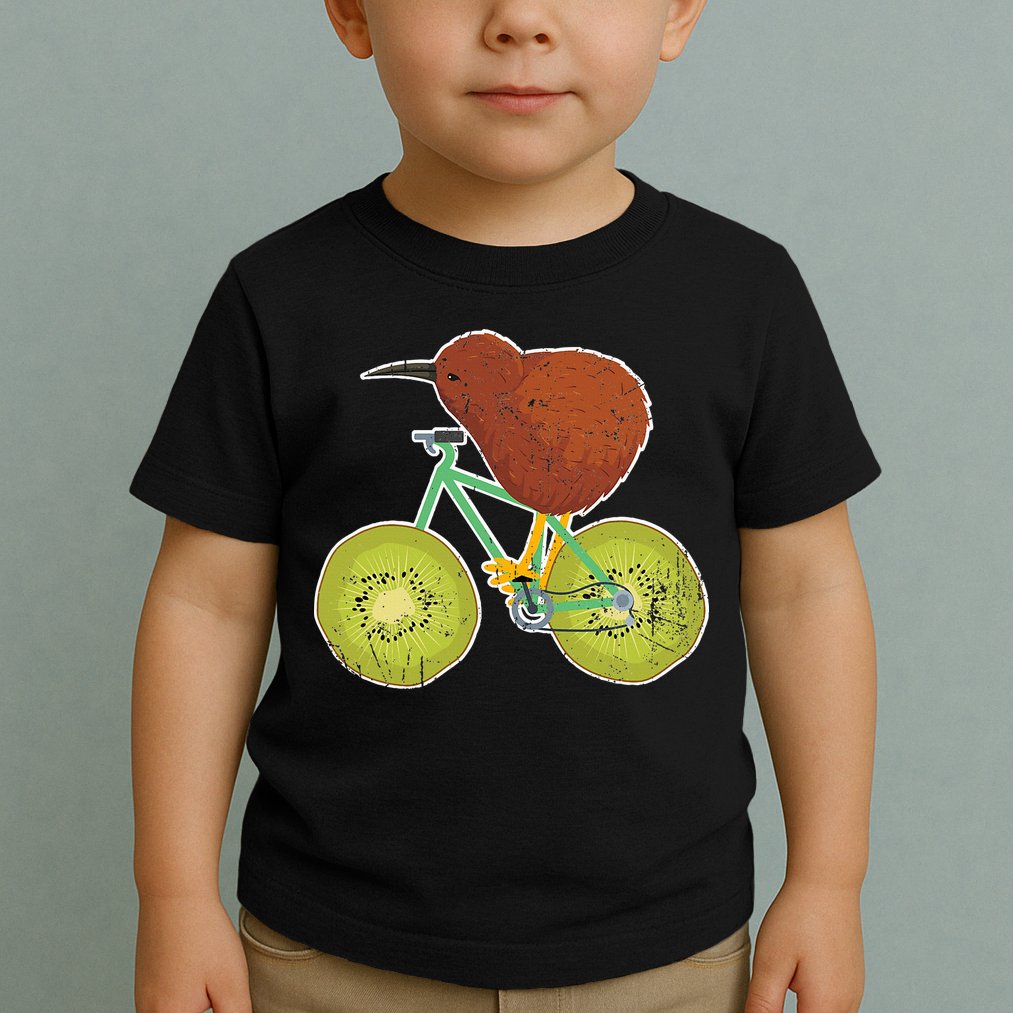 New Zealand Bicycle For Kiwi Fruit Lovers Toddler T-Shirt