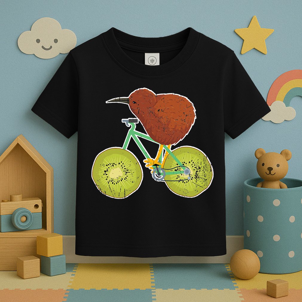 New Zealand Bicycle For Kiwi Fruit Lovers Toddler T-Shirt