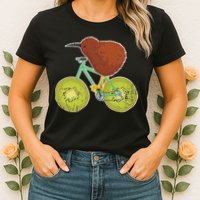 New Zealand Bicycle For Kiwi Fruit Lovers Womens T-Shirt