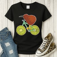 New Zealand Bicycle For Kiwi Fruit Lovers Womens T-Shirt