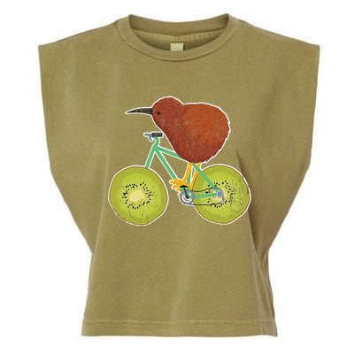 New Zealand Bicycle For Kiwi Fruit Lovers Garment-Dyed Women's Muscle Tee