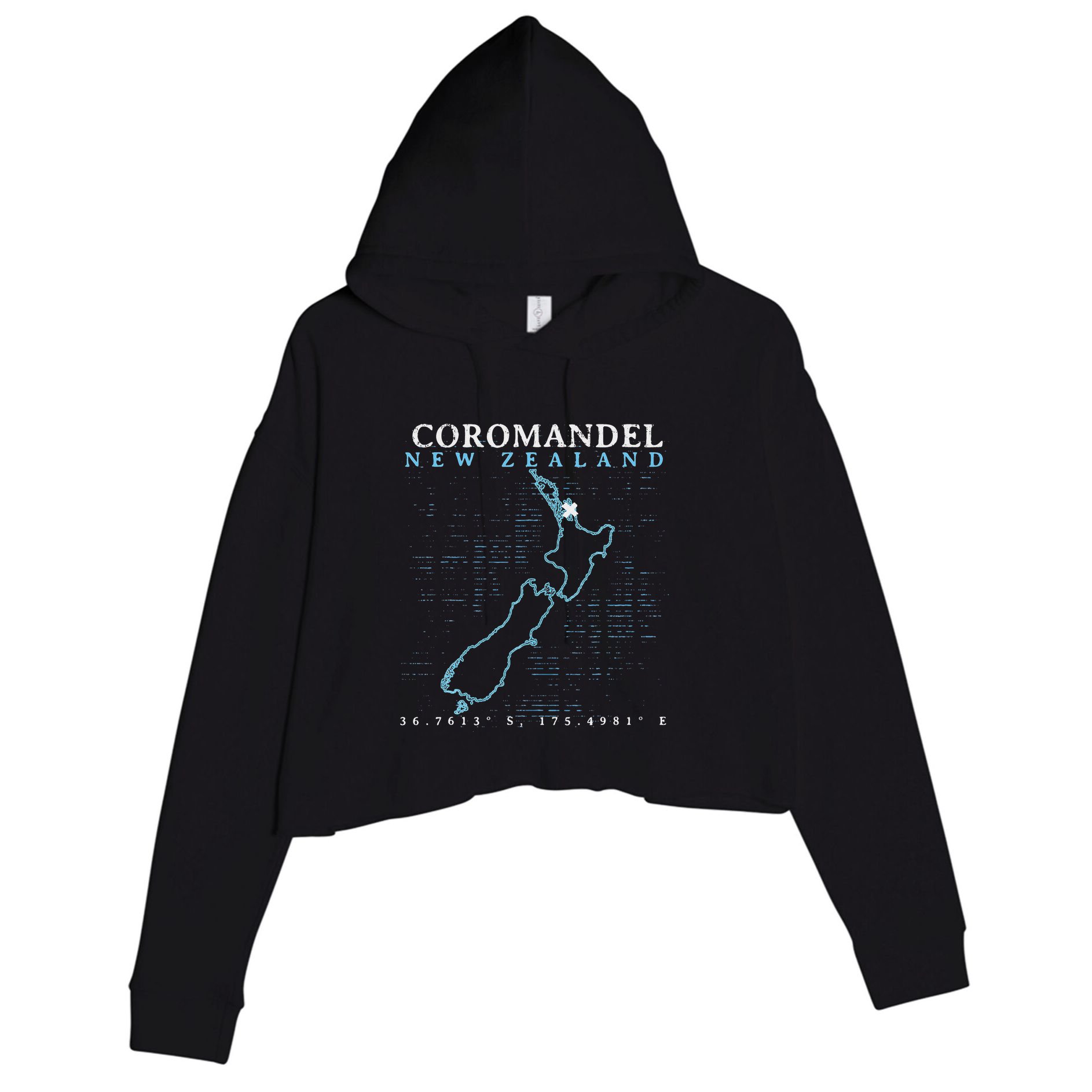 New Zealand Coromandel Crop Fleece Hoodie