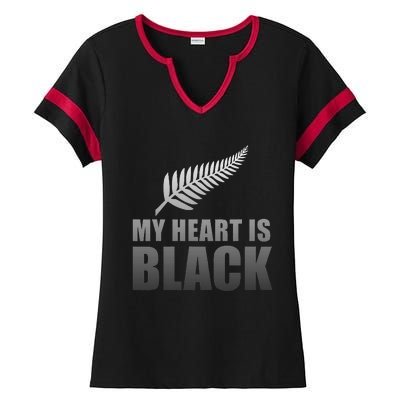 New Zealand Designed Rugby For Rugby Dads Ladies Halftime Notch Neck Tee