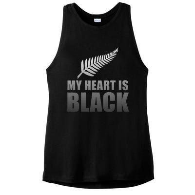 New Zealand Designed Rugby For Rugby Dads Ladies PosiCharge Tri-Blend Wicking Tank