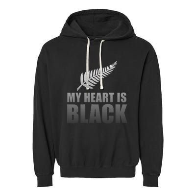 New Zealand Designed Rugby For Rugby Dads Garment-Dyed Fleece Hoodie