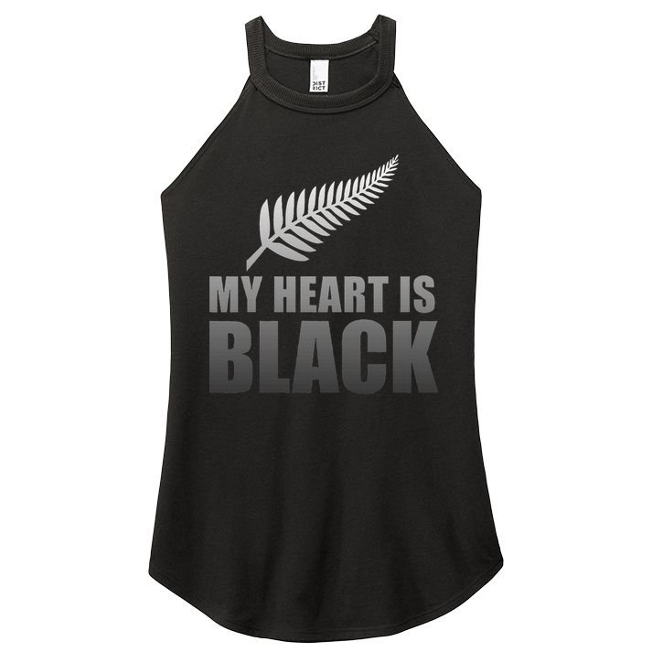 New Zealand Designed Rugby For Rugby Dads Women's Perfect Tri Rocker Tank