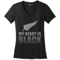 New Zealand Designed Rugby For Rugby Dads Women's V-Neck T-Shirt