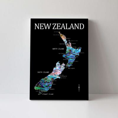 New Zealand Detailed Map Canvas