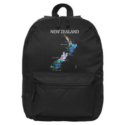 New Zealand Detailed Map 16 in Basic Backpack