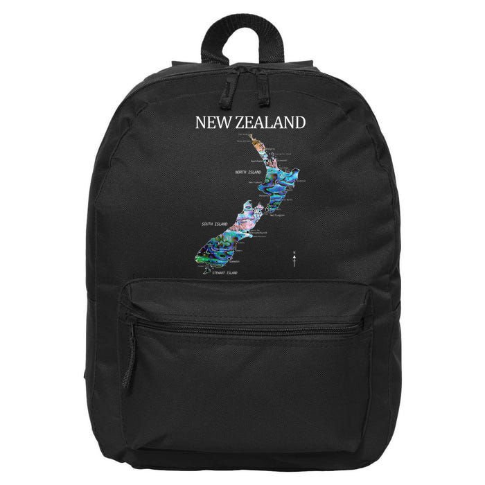 New Zealand Detailed Map 16 in Basic Backpack