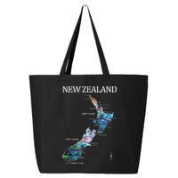 New Zealand Detailed Map 25L Jumbo Tote