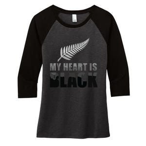 New Zealand Designed Rugby For Rugby Dads Women's Tri-Blend 3/4-Sleeve Raglan Shirt