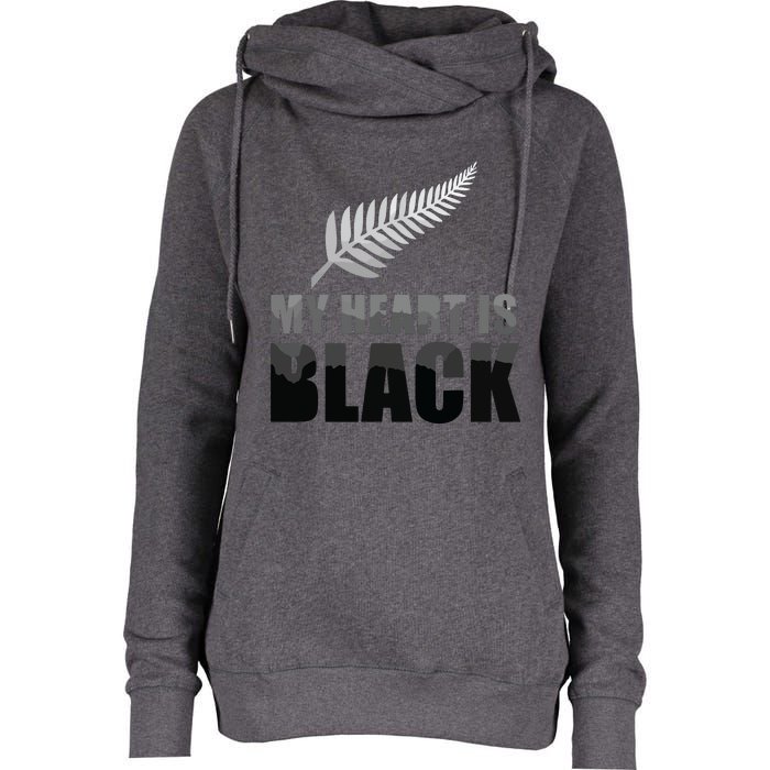 New Zealand Designed Rugby For Rugby Dads Womens Funnel Neck Pullover Hood