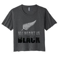 New Zealand Designed Rugby For Rugby Dads Women's Crop Top Tee