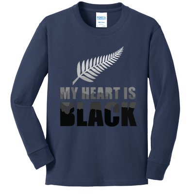 New Zealand Designed Rugby For Rugby Dads Kids Long Sleeve Shirt