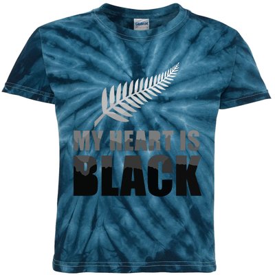 New Zealand Designed Rugby For Rugby Dads Kids Tie-Dye T-Shirt