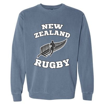 New Zealand Flag Kiwis Rugby Team Garment-Dyed Sweatshirt