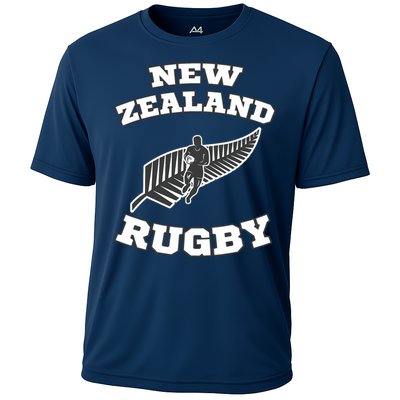 New Zealand Flag Kiwis Rugby Team Cooling Performance Crew T-Shirt