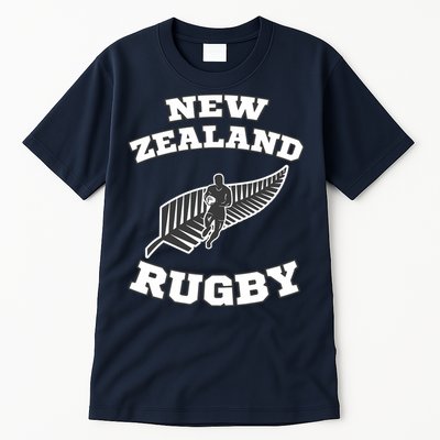 New Zealand Flag Kiwis Rugby Team Tall T-Shirt