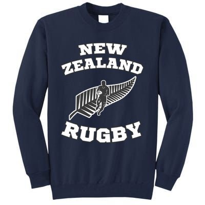 New Zealand Flag Kiwis Rugby Team Tall Sweatshirt