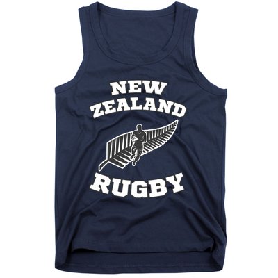 New Zealand Flag Kiwis Rugby Team Tank Top