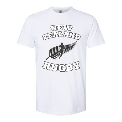 New Zealand Flag Kiwis Rugby Team Softstyle CVC T-Shirt