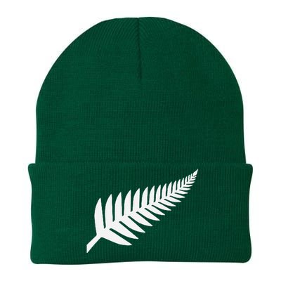 New Zealand Fern Icon Nz Black Proud Kiwi Gift Knit Cap Winter Beanie