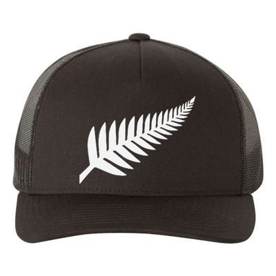 New Zealand Fern Icon Nz Black Proud Kiwi Gift Yupoong Adult 5-Panel Trucker Hat