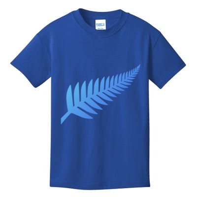 New Zealand Fern Icon Nz Black Proud Kiwi Gift Kids T-Shirt