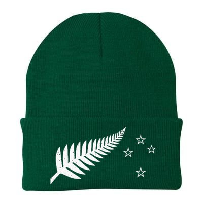 New Zealand Fern Flag Kiwi Pride Knit Cap Winter Beanie