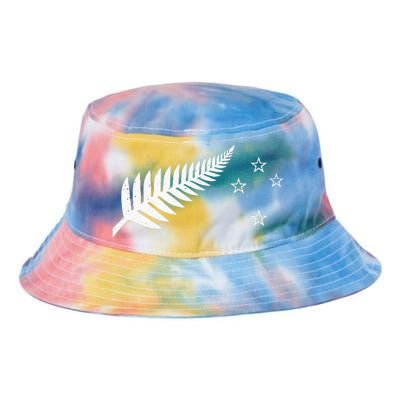 New Zealand Fern Flag Kiwi Pride Tie Dye Newport Bucket Hat