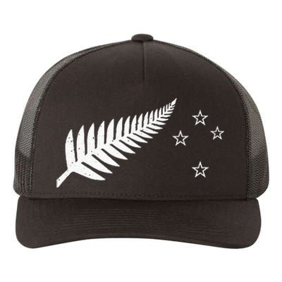 New Zealand Fern Flag Kiwi Pride Yupoong Adult 5-Panel Trucker Hat