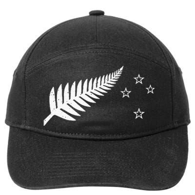 New Zealand Fern Flag Kiwi Pride 7-Panel Snapback Hat